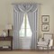 Threadmade Home Versailles Faux Silk Blackout Window Curtain, Gray - 52"W x 95"L